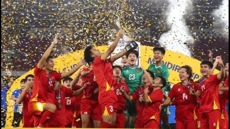 Timnas Vietnam U-22 sukses mengamankan medali emas SEA Games 2025