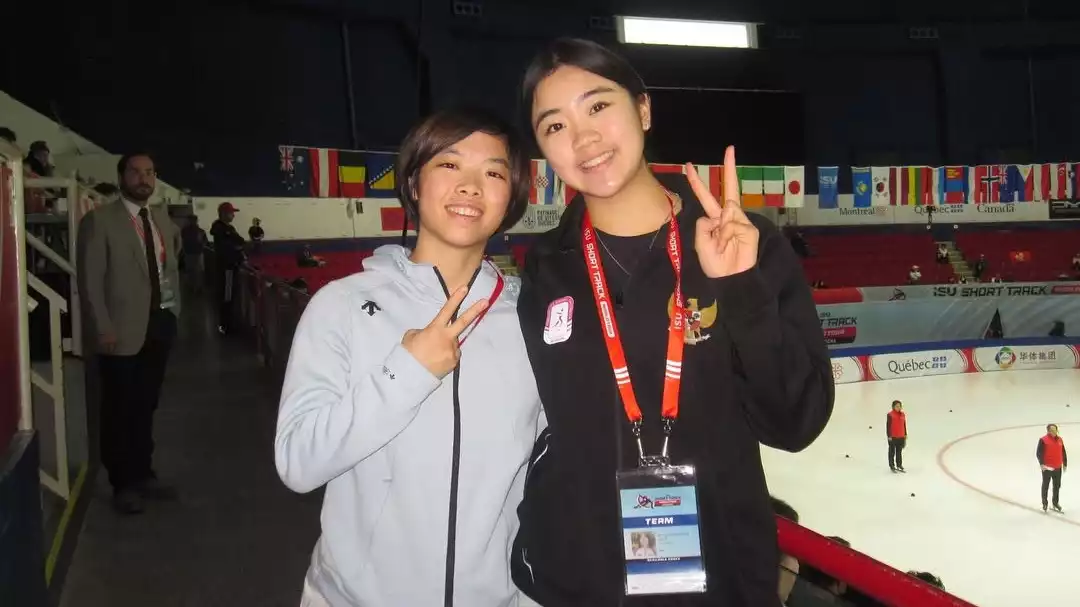 Atlet ice skating Indonesia di SEA Games 2025 Kierana Alexandra Laut