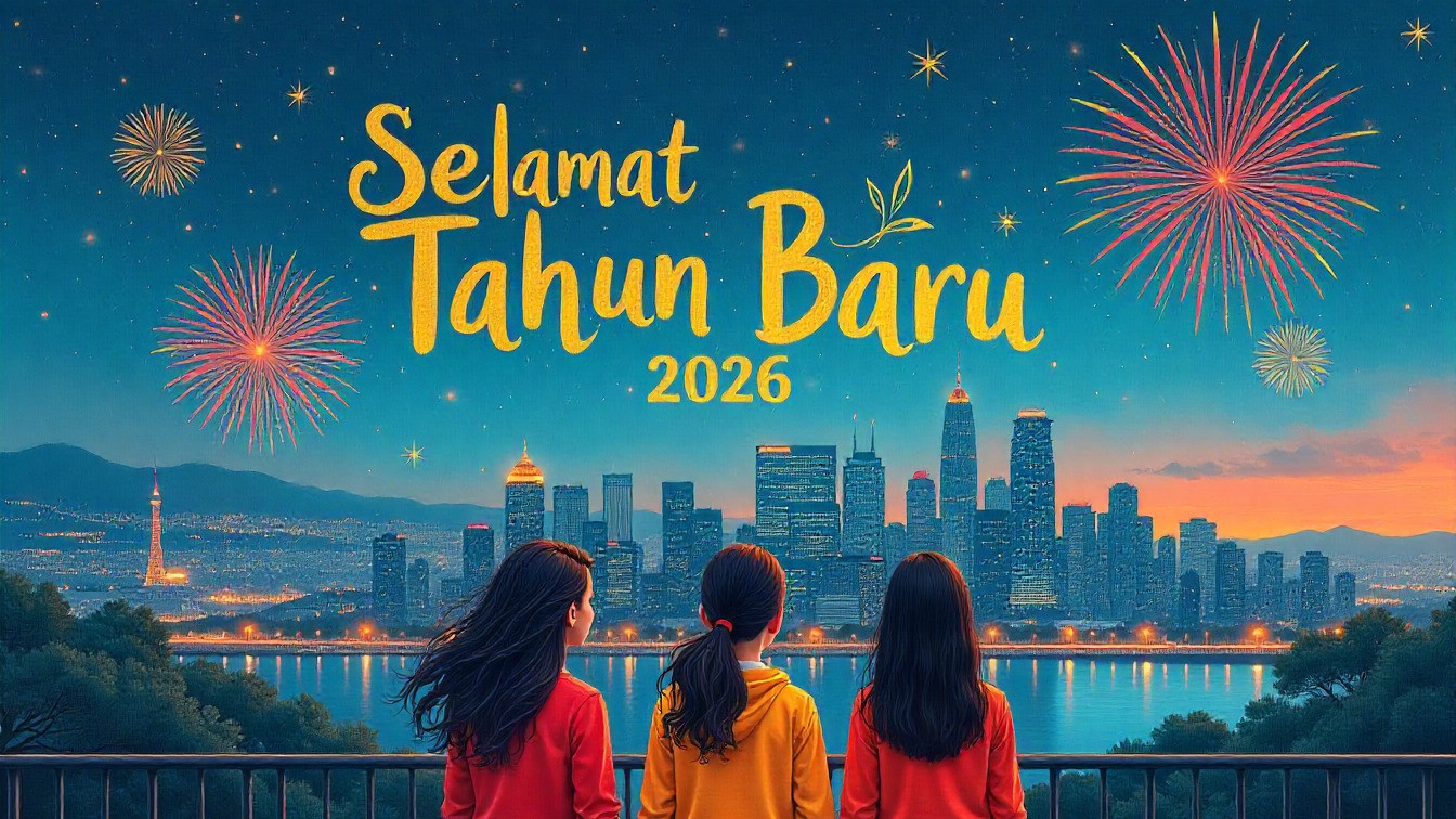 Ilustrasi Ucapan Selamat Tahun Baru 2026