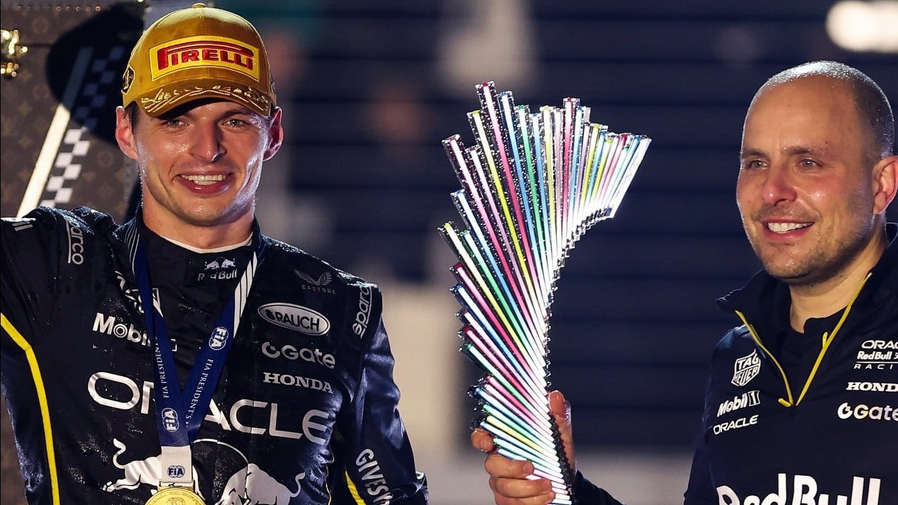Max Verstappen dan Gianpiero Lambiase