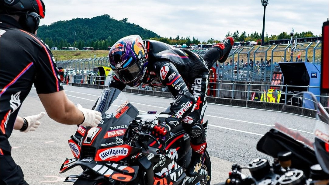 Jorge Martin saat tampil di MotoGP Jepang 2025