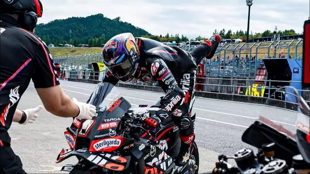 Jorge Martin saat tampil di MotoGP Jepang 2025