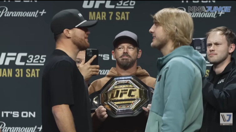 Momen Face Off Justin Gaethje vs Paddy Pimblett jelang UFC 324