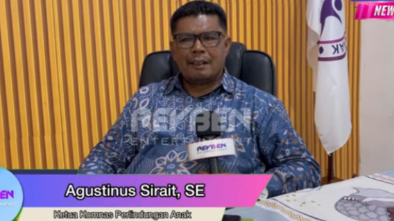 Agustinus Sirait, SE, ketua komnas Perlindungan Anak