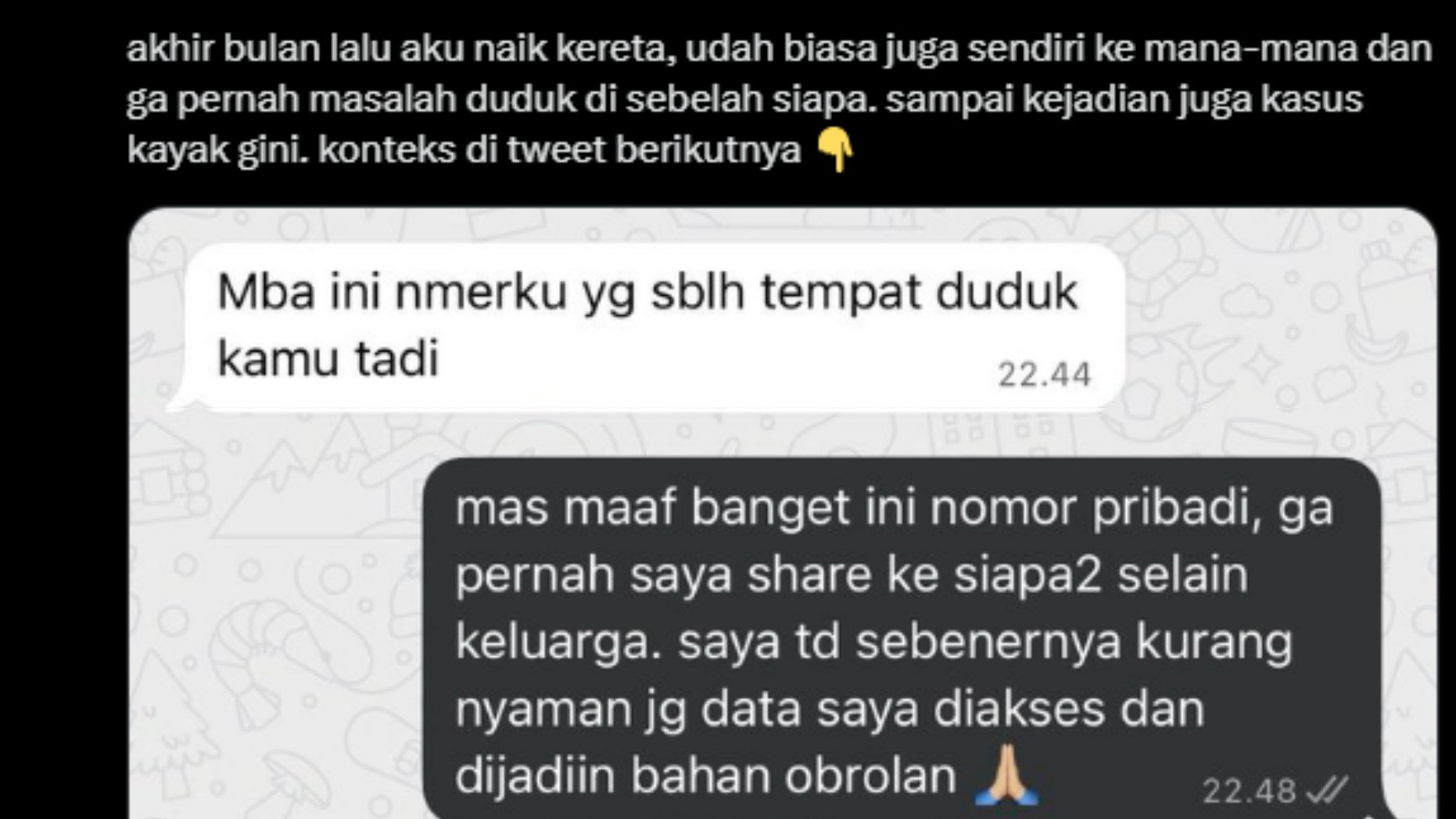 Netizen X keluhkan jadi korban data bocor penumpang KAI