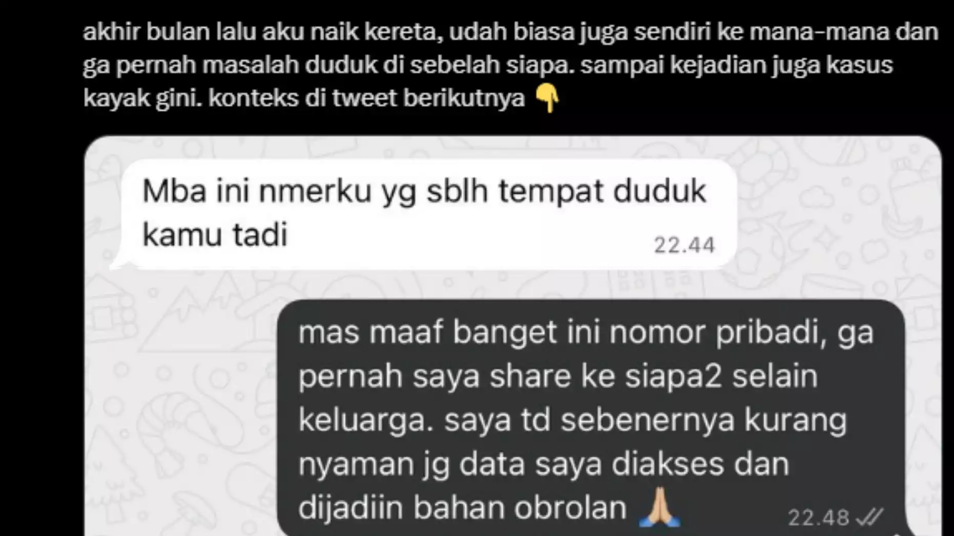 Netizen X keluhkan jadi korban data bocor penumpang KAI