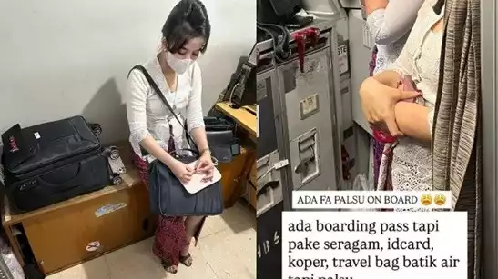 Cewek cantik nyamar jadi pramugari Batik Air