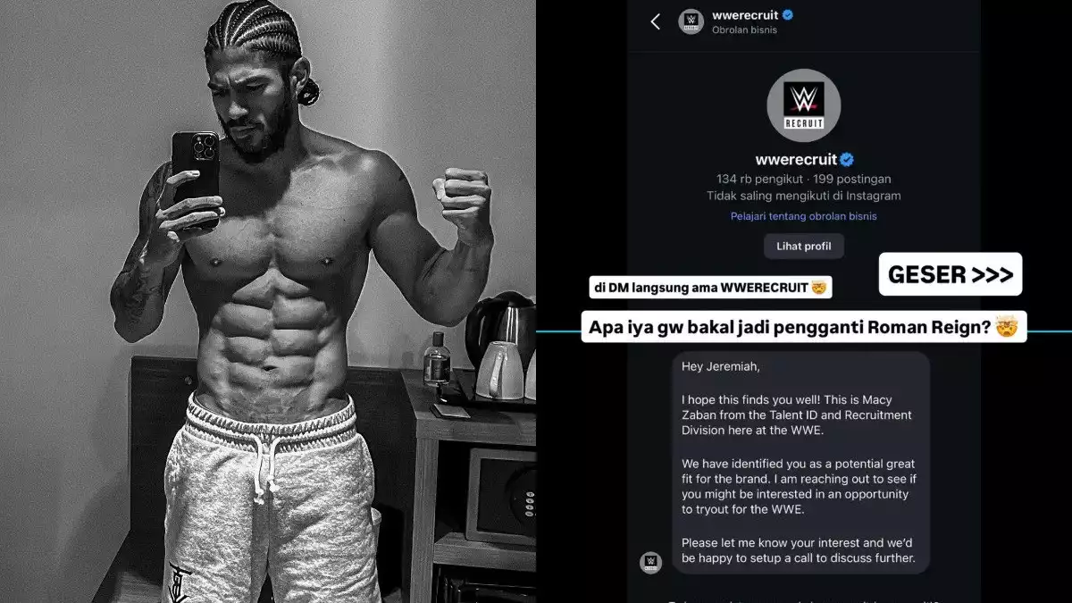 Influencer Indonesia, Jeremiah Lakhwani ditawari gabung WWE.