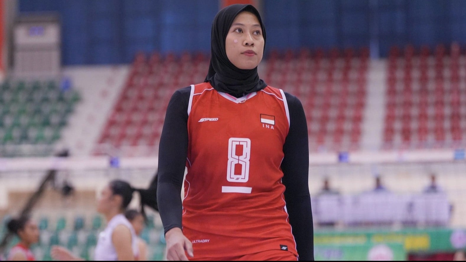 Megawati Hangestri saat membela Timnas Voli Putri Indonesia