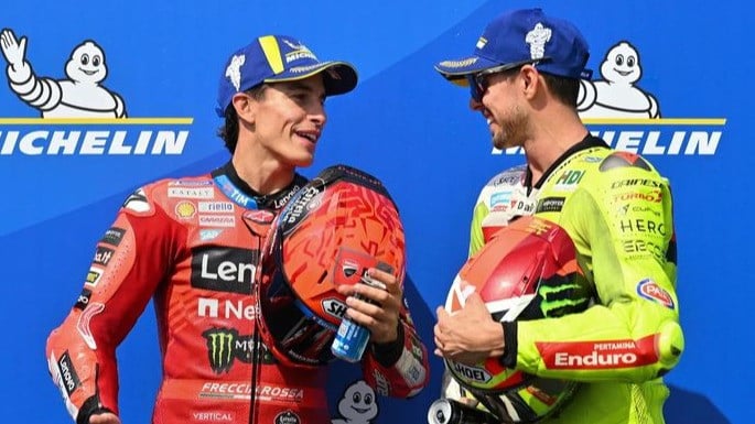 Fabio Di Giannantonio akui masih kesulitan taklukkan motor Ducati sekalipun contek data milik Marc Marquez.