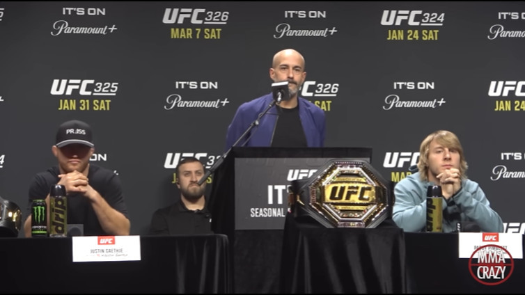 Momen Face Off Justin Gaethje vs Paddy Pimblett jelang UFC 324