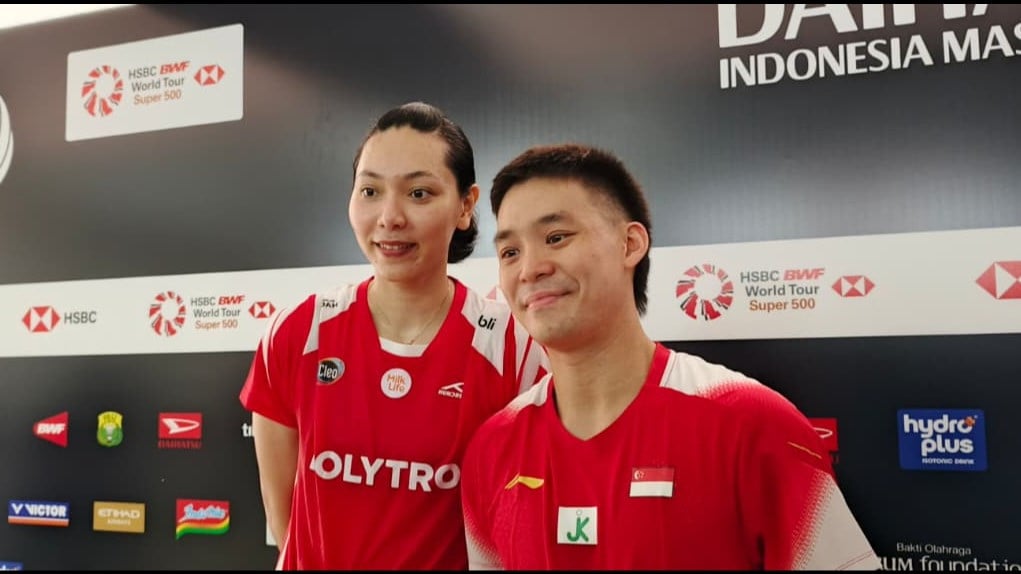 ‎Indonesia Masters 2026: Jalani Debut Manis, Partner Gloria Asal Singapura Ini Ternyata Bisa Bahasa Indonesia
            - galeri foto
