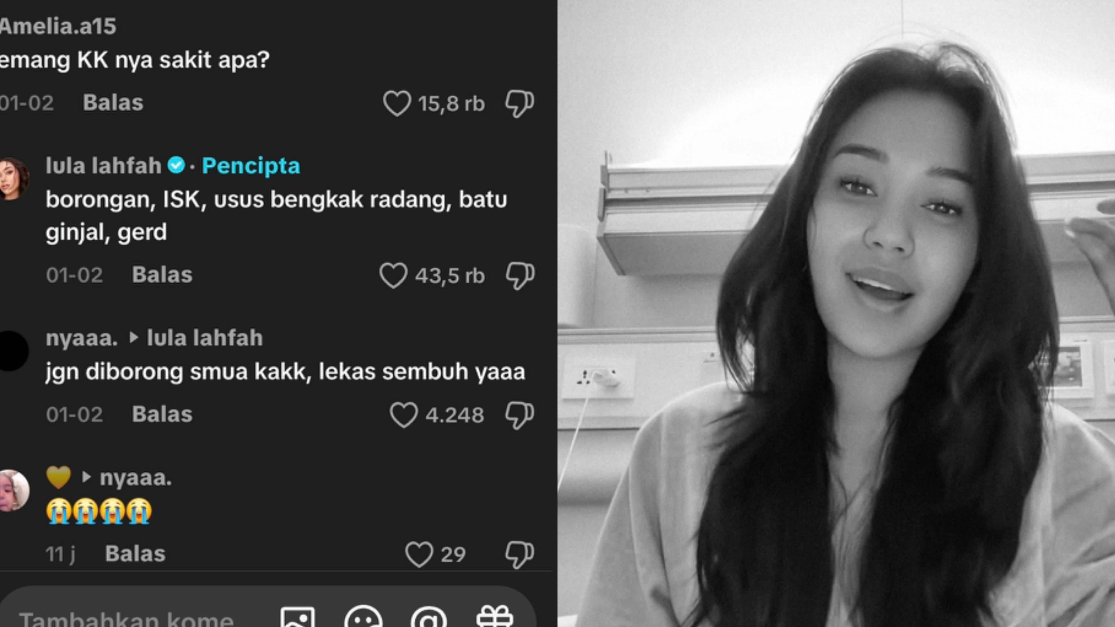 Sebelum Dikabarkan Meninggal Dunia, Lula Lahfah Mengaku Alami Empat Sakit sampai Dirawat di RS
            - galeri foto