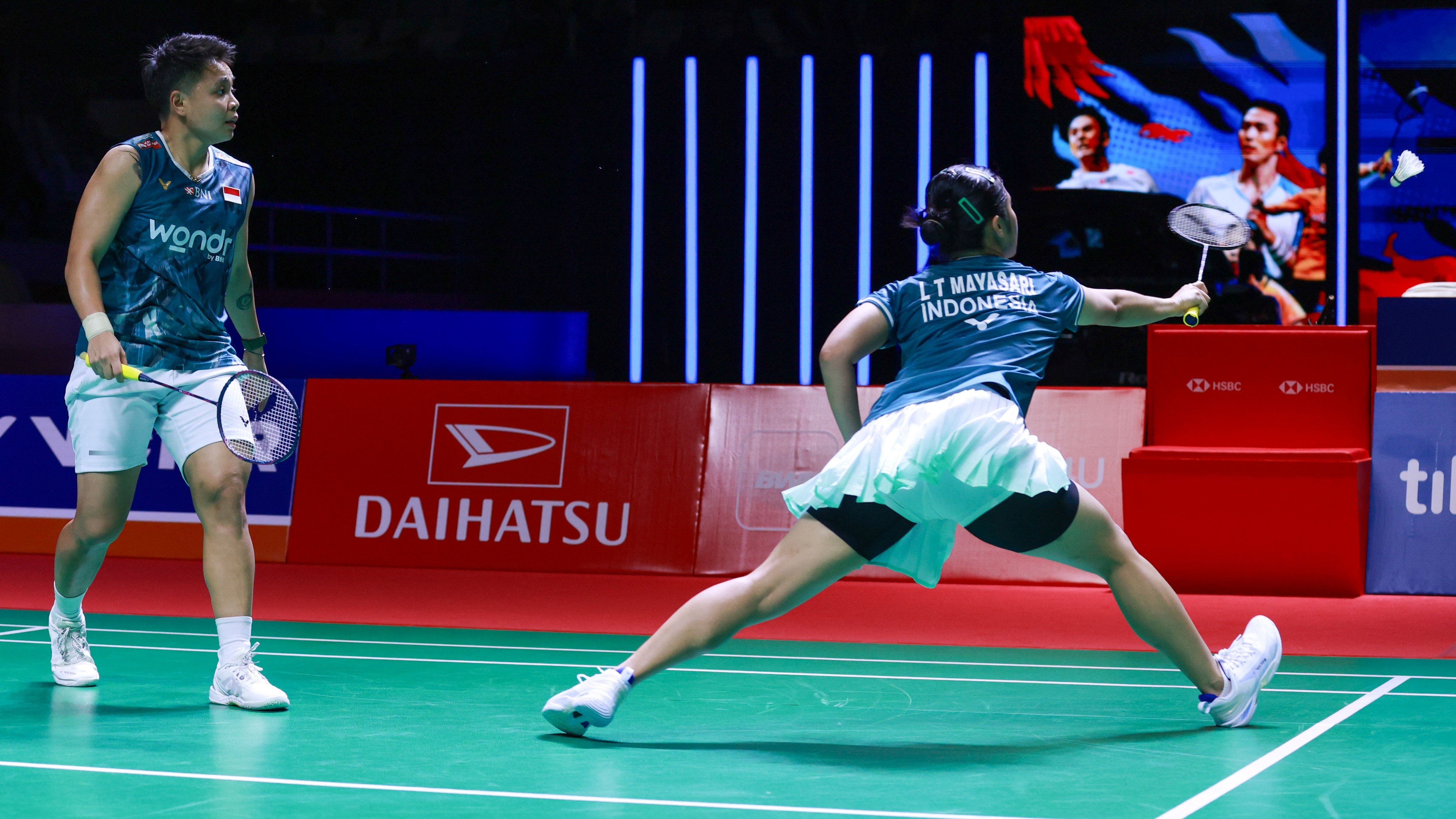 Lanny/Apriyani Kalah di Semifinal, Tuan Rumah Dipastikan Tanpa Wakil Ganda Putri di Final Indonesia Masters 2026
            - galeri foto