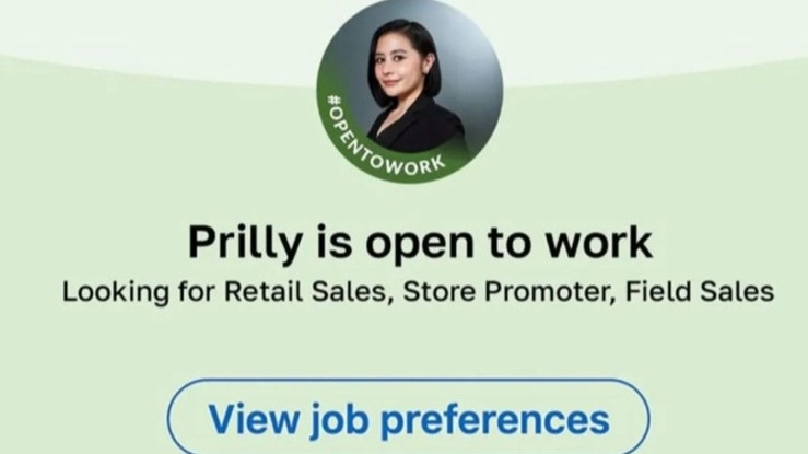 Open To Work di LinkedIn Berujung Kontroversi, Prilly Latuconsina Ngaku Menyesal: Aku Bukan Niat Tidak Empati
            - galeri foto