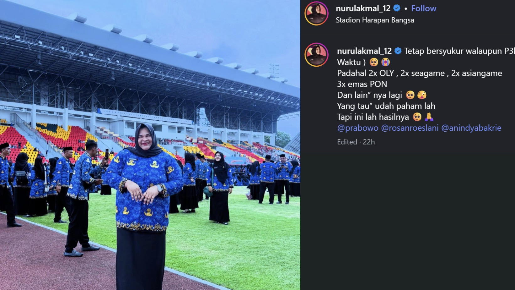 Resmi Dilantik Jadi PPPK Paruh Waktu, Unggahan Nurul Akmal Langsung Ramai Jadi Perbincangan Netizen di Media Sosial
            - galeri foto