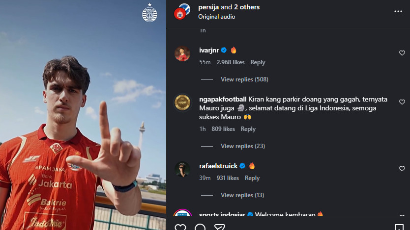 Reaksi Para Pemain Timnas Indonesia Setelah Mauro Zijlstra Resmi Gabung Persija Jakarta, Ada Ivar Jenner
            - galeri foto