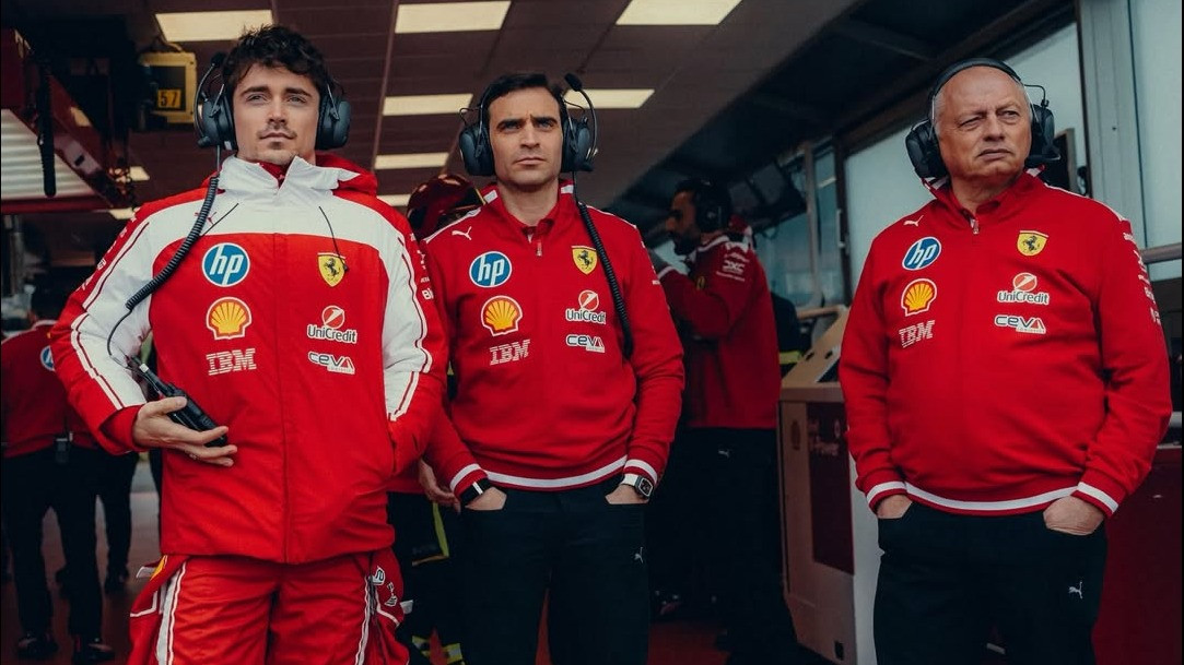 Charles Leclerc bersama Scuderia Ferrari di tes pramusim F1 2026