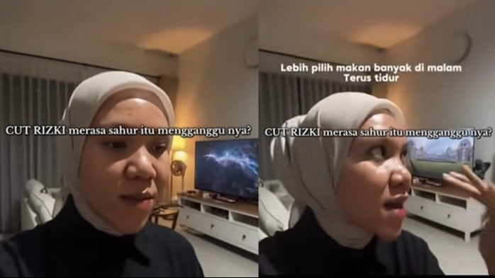 Viral Influencer Cut Rizki Terganggu Jam Tidur Karena Sahur, Netizen Banjiri Sindiran Pedas: Nggak Pernah Shalat Subuh Ya
            - galeri foto