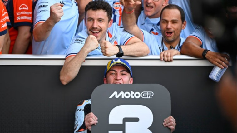 Raul Fernandez finis ketiga di MotoGP Thailand 2026