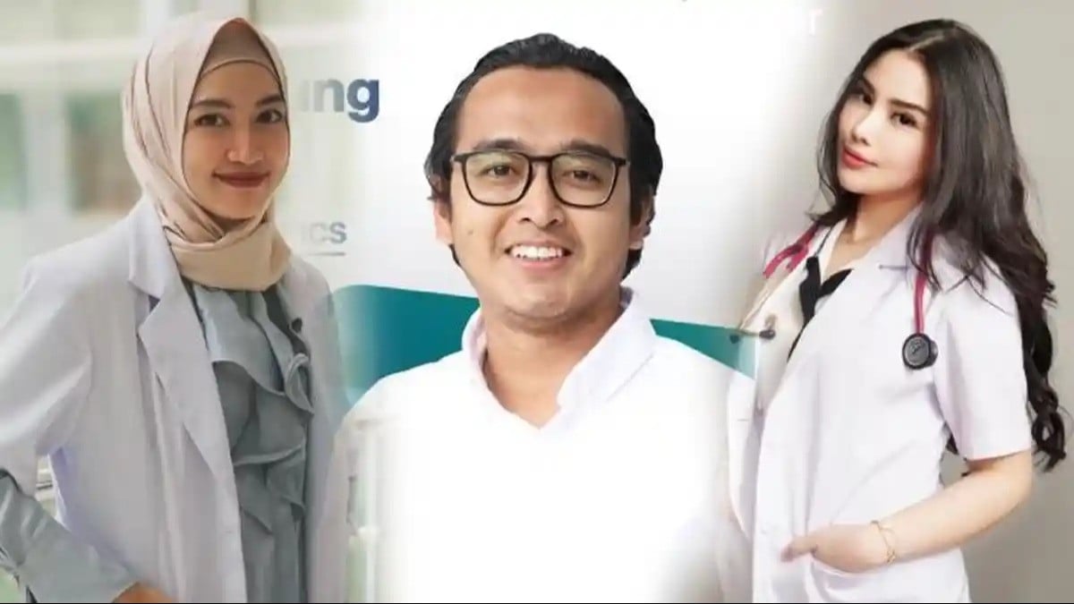 Sosok mantan penyanyi cilik, Maissy Pramaisshela dan sang suami, Riky Febriansyah Saleh (kiri-tengah) & Dokter koas sekaligus selebgram Cindy Rizky Aprilia atau Cindy Rizap