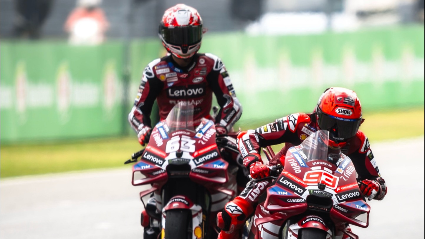 Dua Rider Ducati Lenovo, Francesco Bagnaia dan Marc Marquez
