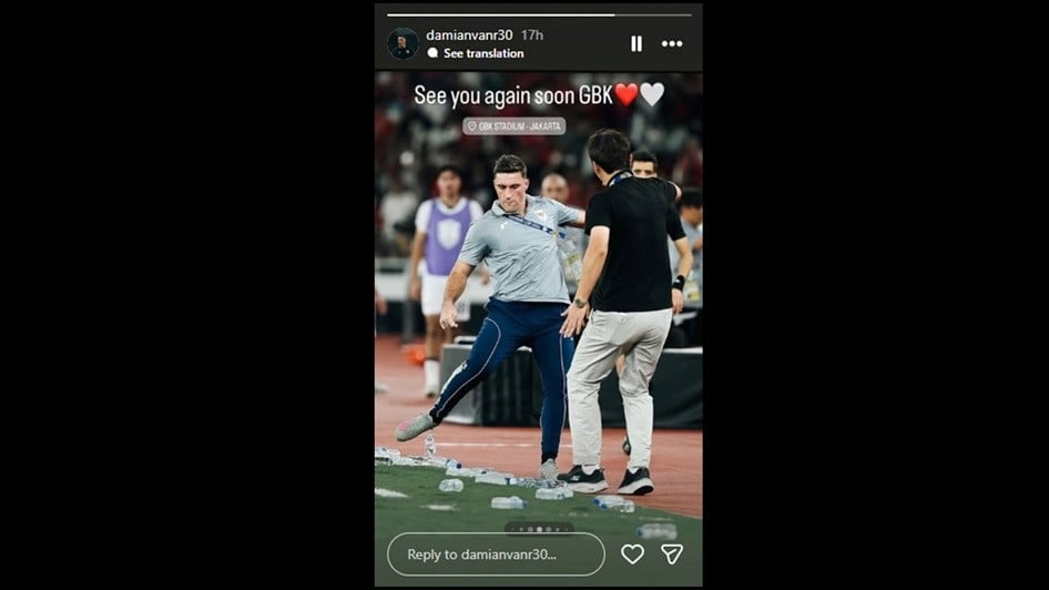 Damian van Rensburg masuk tim kepelatihan Timnas Indonesia