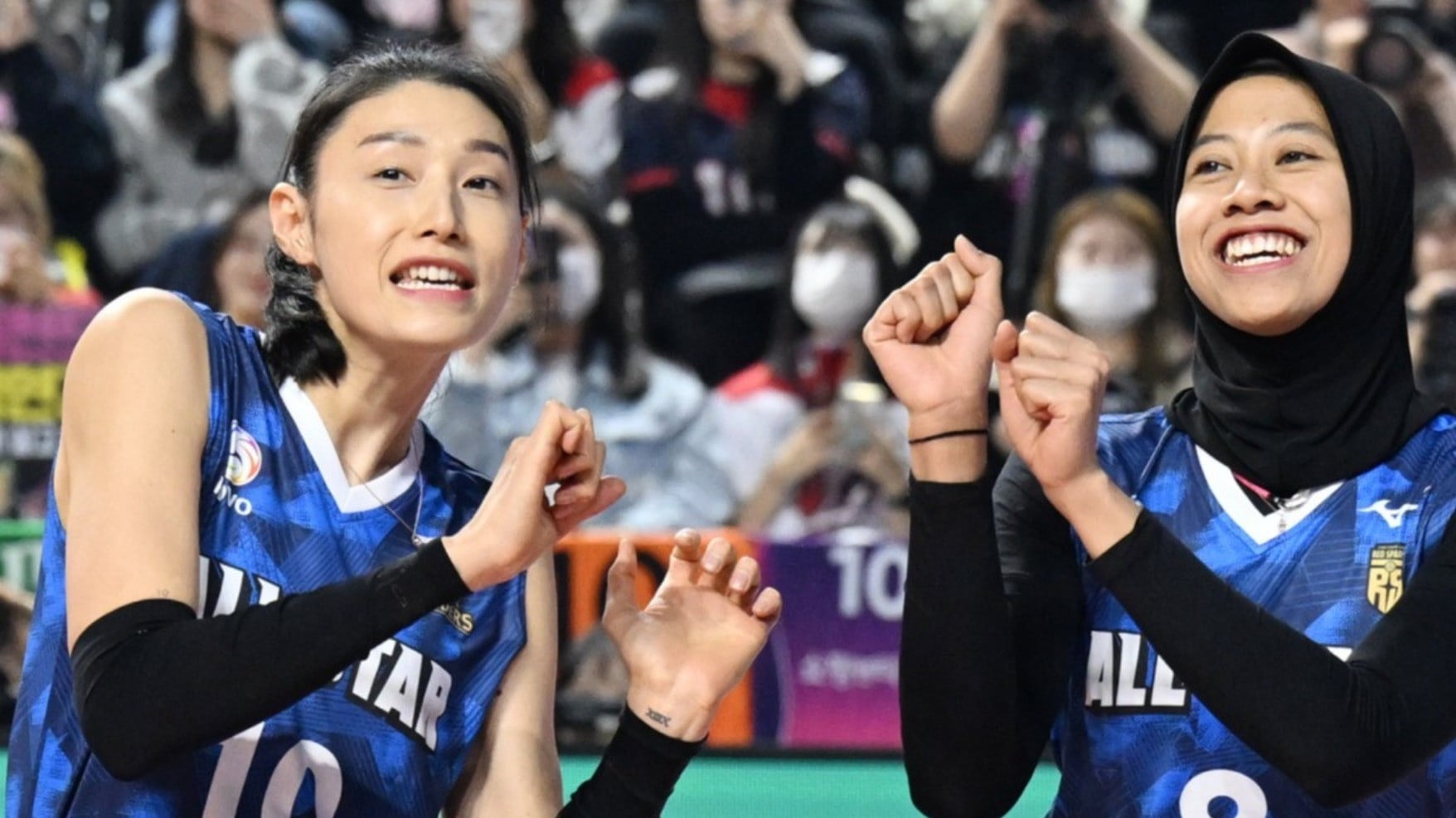 Kim Yeon-koung dan Megawati Hangestri di All Star V league