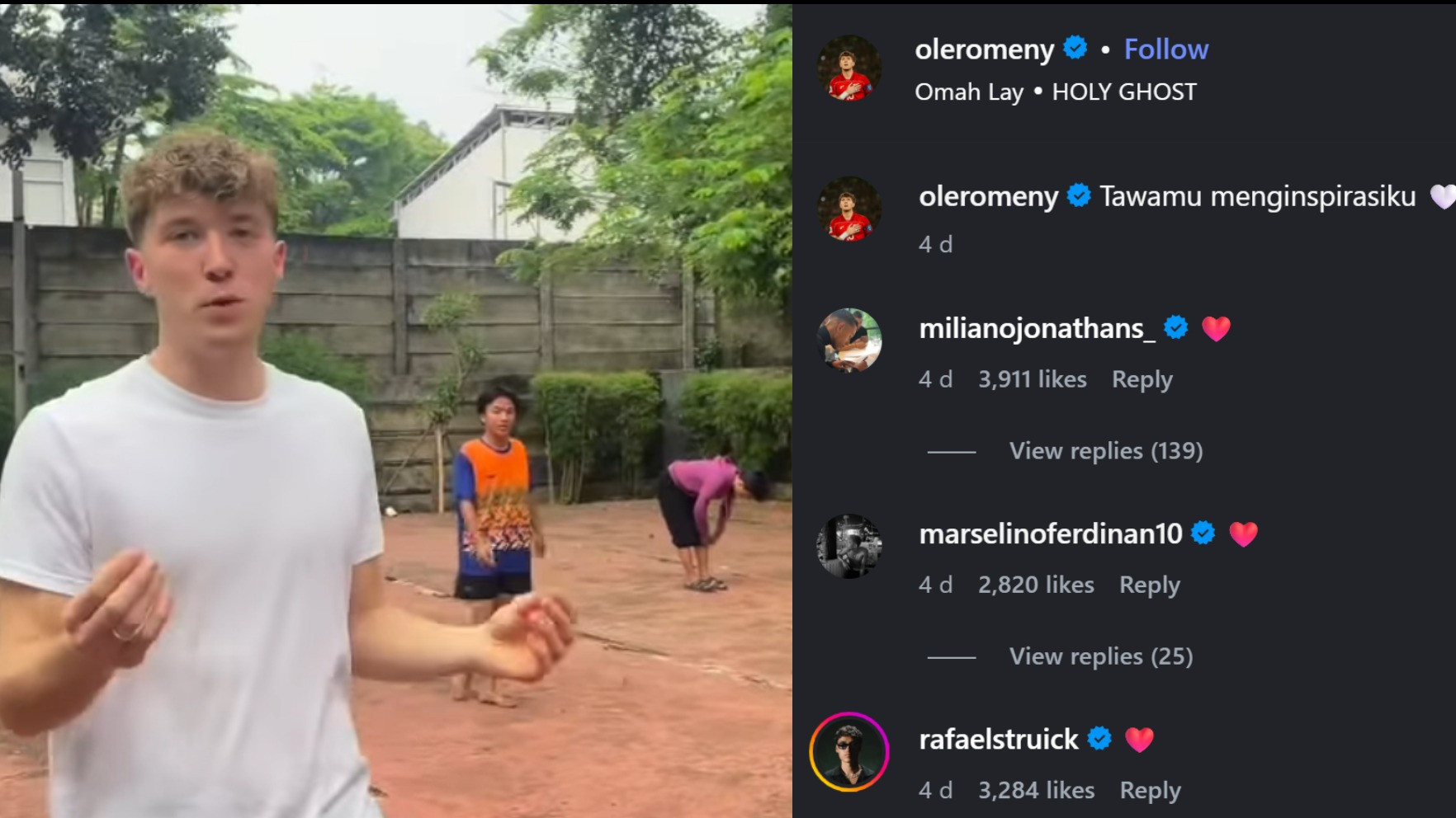 Tak Mau Tutupi Lagi, Ole Romeny Sudah  Terlalu Cinta  dengan Indonesia Tawamu Menginspirasiku!