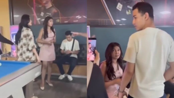 Momen istri sah melabrak finalis Puteri Indonesia 2024 dari Riau, Jeni Rahmadial Fitri yang diduga sedang bersama suaminya