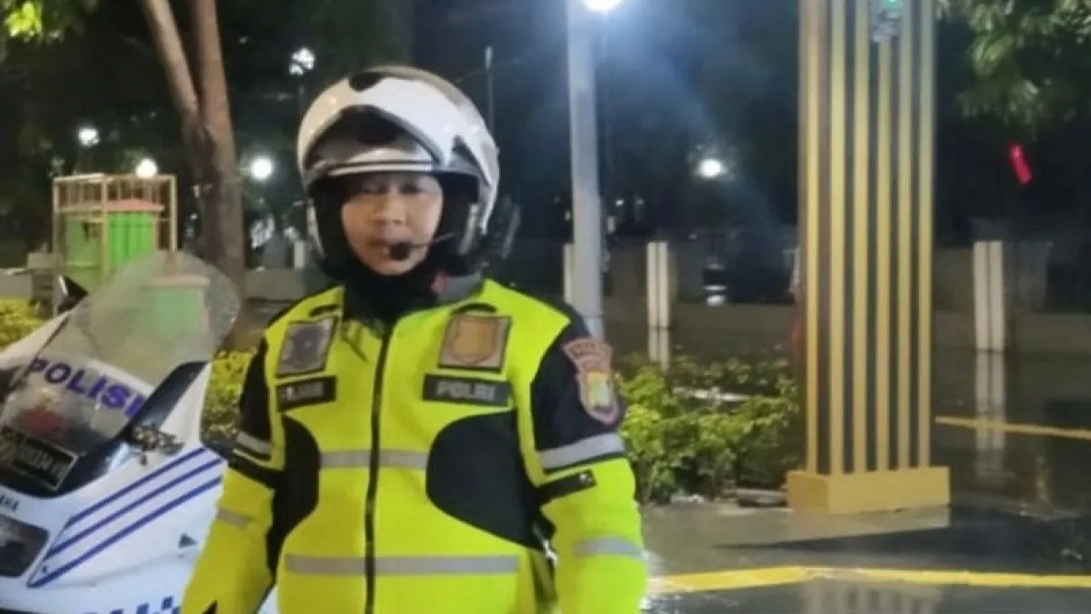 Anggota Ditlantas Polda Metro Jaya, Brigadir Fajar Permana