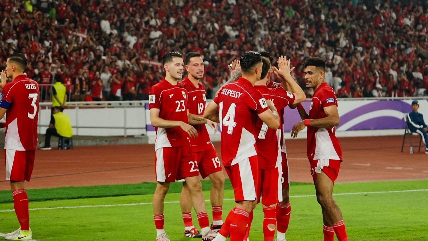 Selebrasi Pemain Timnas Indonesia