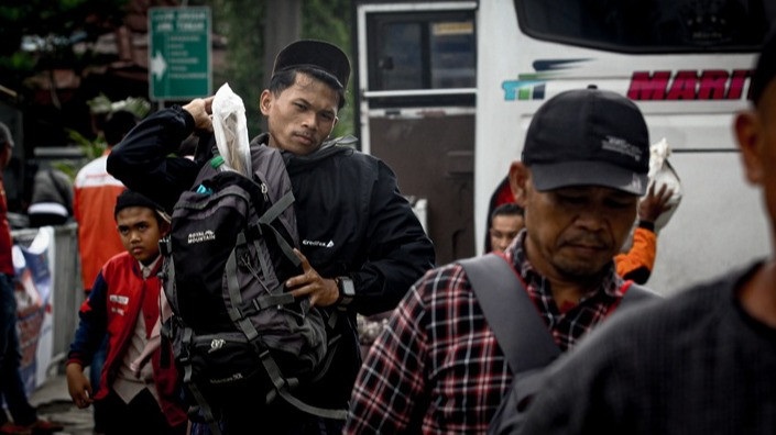 Arus Balik Lebaran di Terminal Kampung Rambutan, Selasa (24/3/2026)