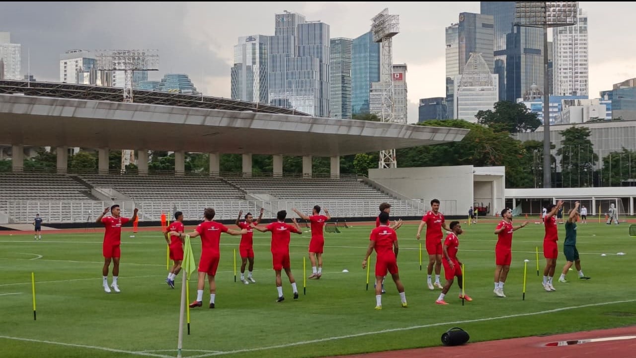 Latihan Perdana Timnas Indonesia