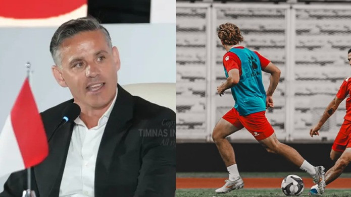 John Herdman dan pemain misterius yang ikut latihan Timnas Indonesia