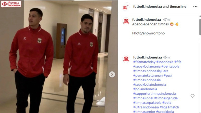 Jay Idzes dan Kevin Diks di hotel Timnas Indonesia