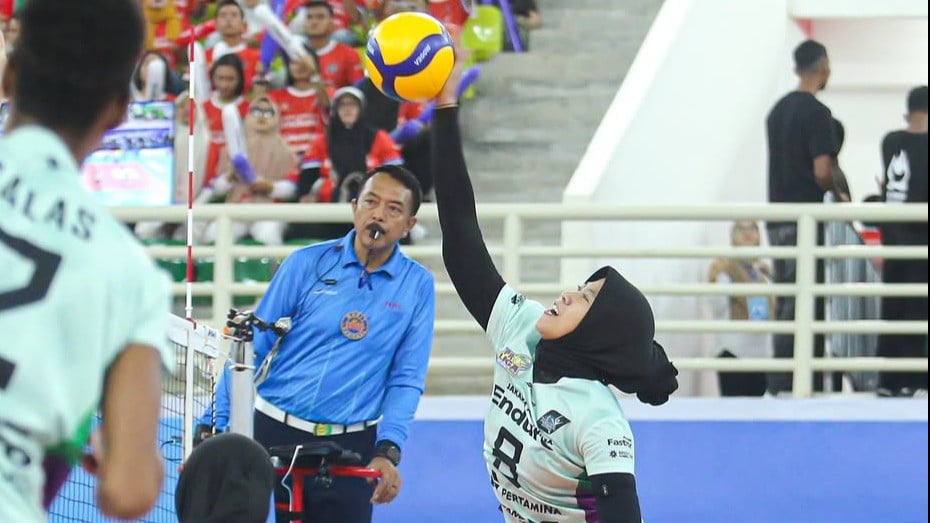 Megawati Hangestri saat bermain untuk Jakarta Pertamina Enduro