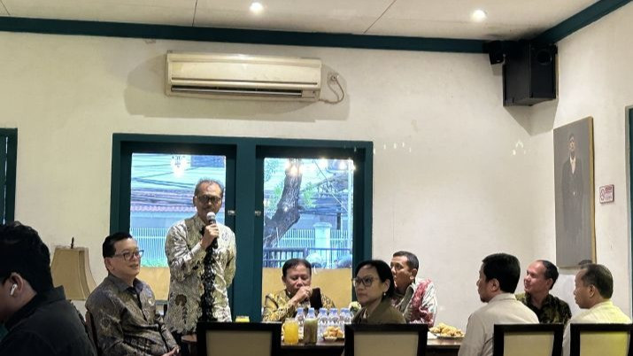 Anggota Komisi Yudisial dan juga Ketua Bidang Rekrutmen Hakim Andi M. Asrun dalam kegiatan buka puasa bersama media di Jakarta, Kamis (12/3/2026).