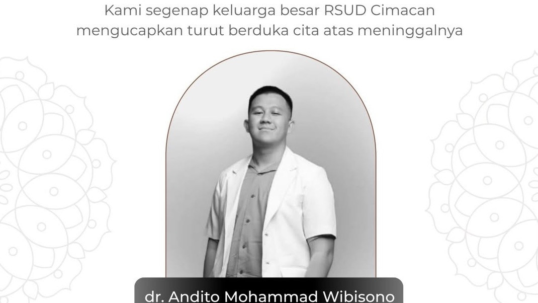 Dokter internship, Andito Mohammad Wibisono, meninggal suspek campak ketika mengabdi di Cianjur
