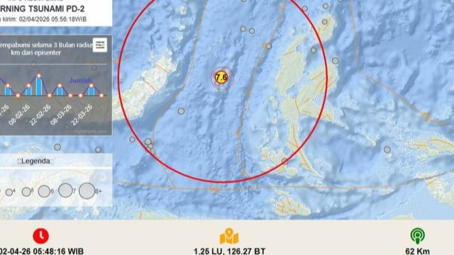 Info gempa bumi dari BMKG.