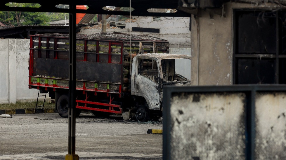 SPBE Cimuning Bekasi Terbakar