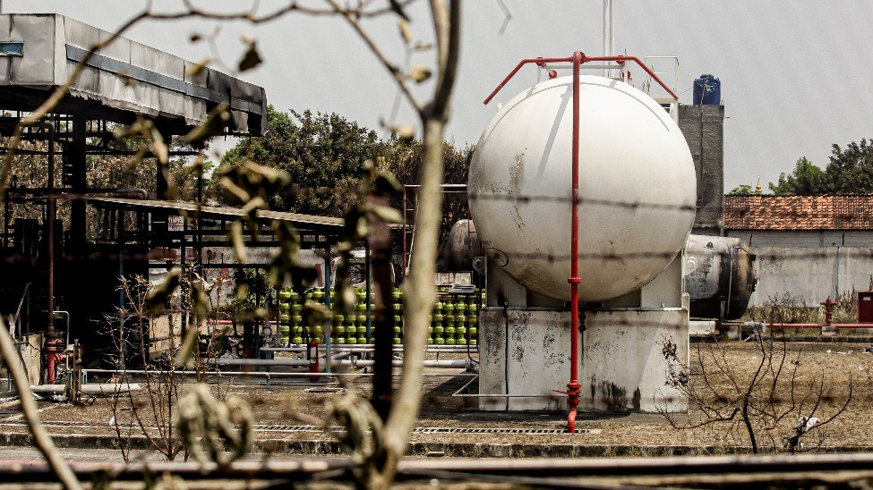 SPBE Cimuning Bekasi Terbakar