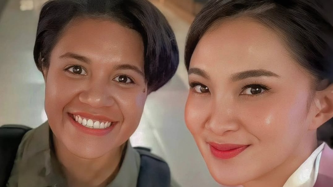 Letda Maylen Christy Aupe bersama Gubernur Malut, Sherly Tjoanda