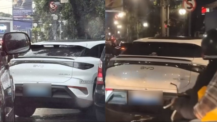 Mobil milik Hendrik Irawan parkir sembarangan di Bandung