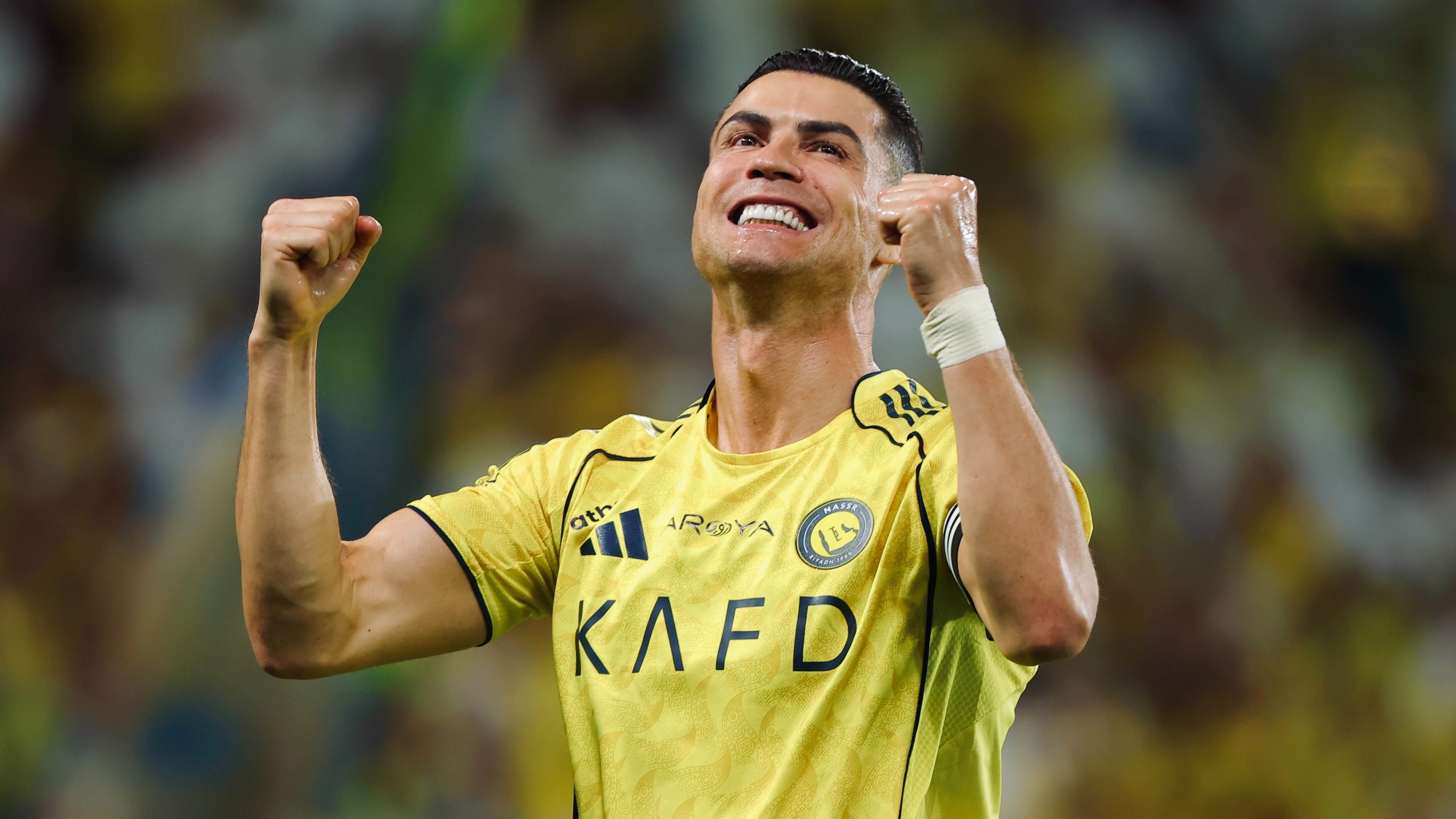 Cristiano Ronaldo dalam laga Al Nassr vs Al Najma, Sabtu (4/4/2026)
