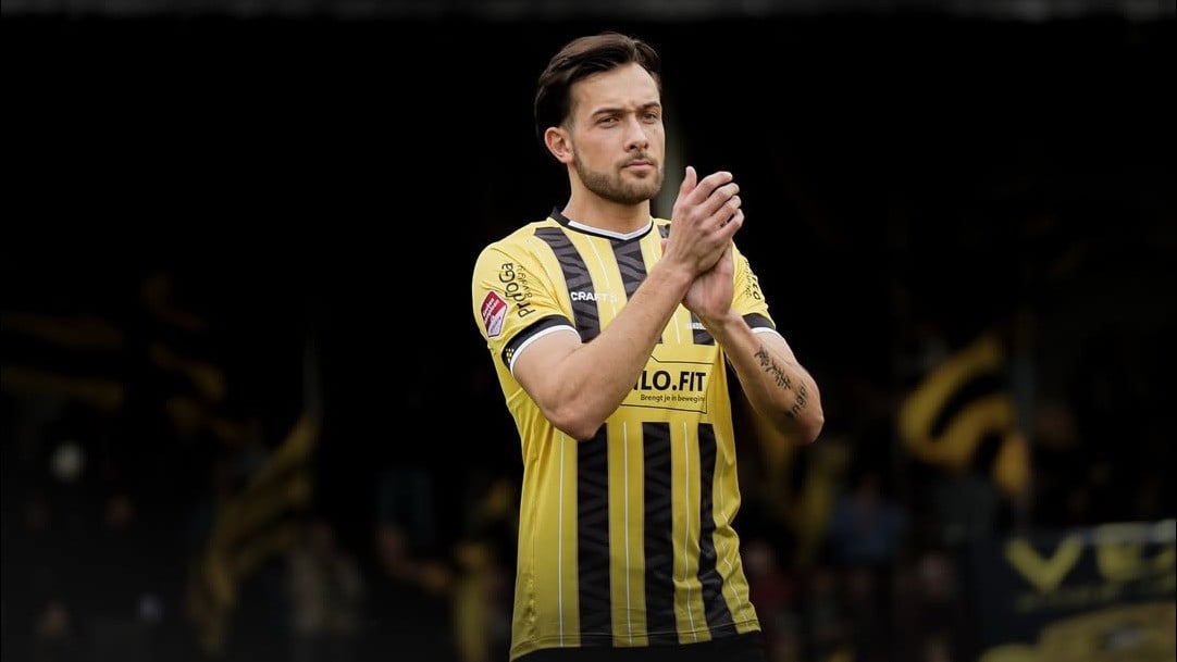 Calon striker Timnas Indonesia Dean Zandbergen cetak brace di Liga Belanda semalam