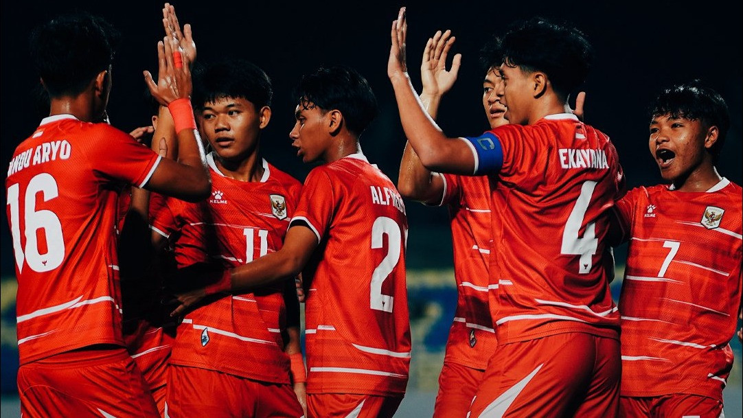 Selebrasi Pemain Timnas Indonesia U-17 di Piala AFF U-17 2026