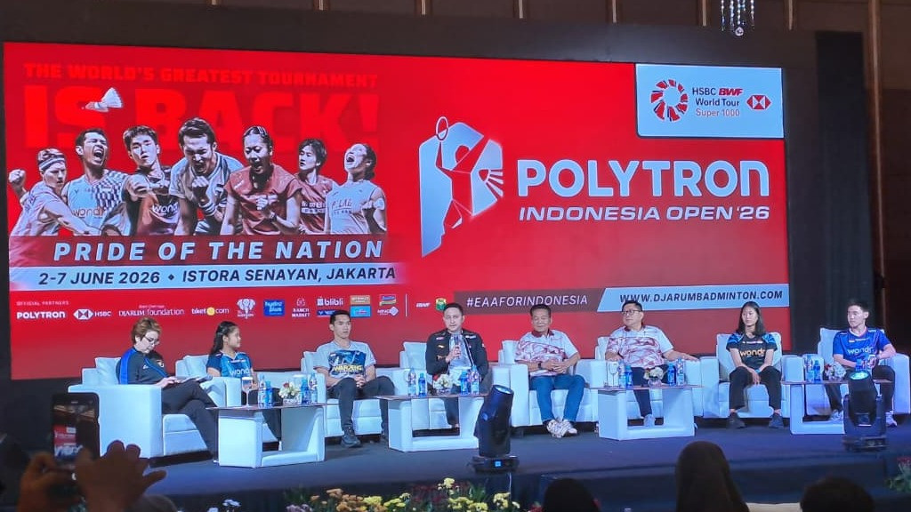 Polytron indonesia Open 2026 akan bergulir pada 2 - 7 Juni 2026 di istora GBK, Senayan, Jakarta Pusat