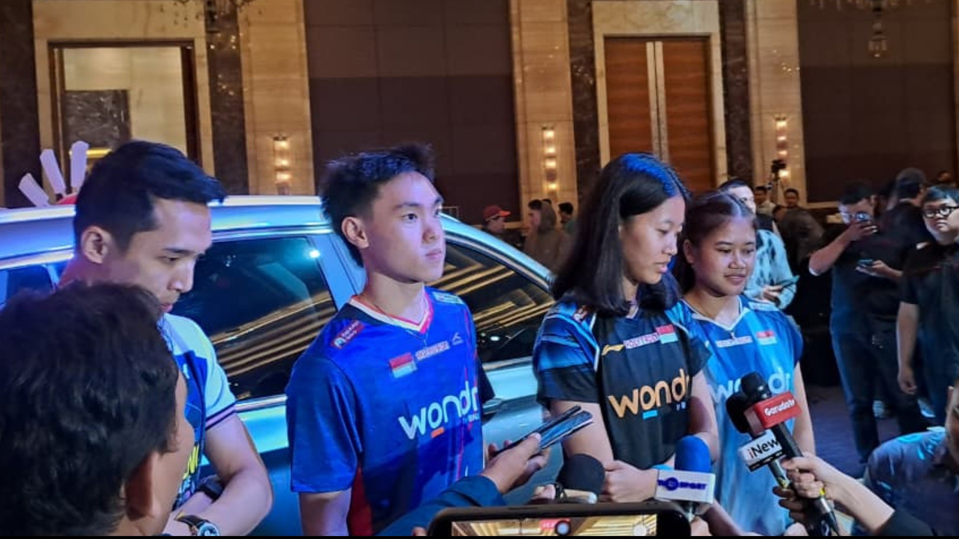 Jonatan Christie, Nikolaus Joaquin, Putri Kusuma Wardani dan Febi Setianingrum