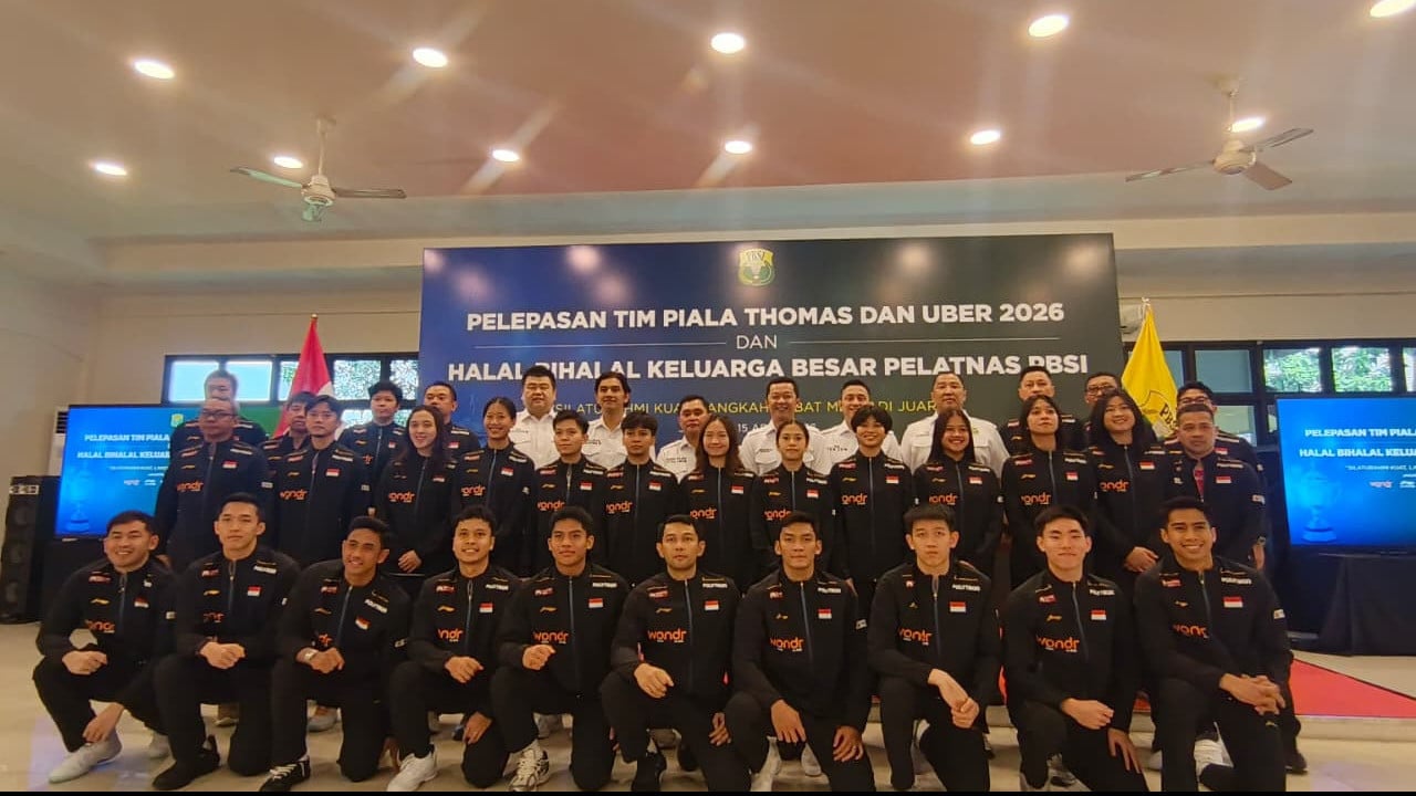 PBSI lepas tim bulu tangkis Indonesia jelang Piala Thomas dan Uber 2026.